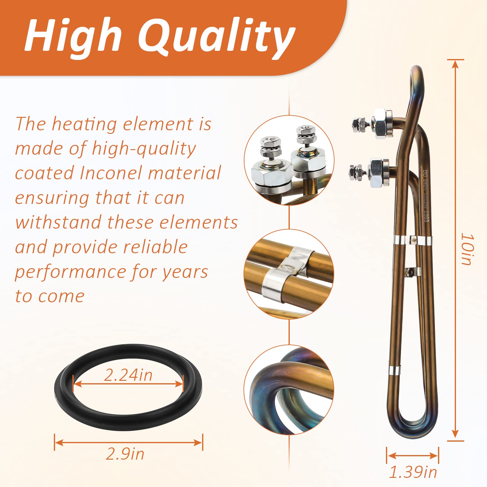 ArrogantF hardware kit with nuts and o-rings supports quick install.