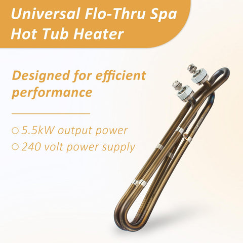 ArrogantF hi-flo 2in spa heater manifold ready for universal replacement.