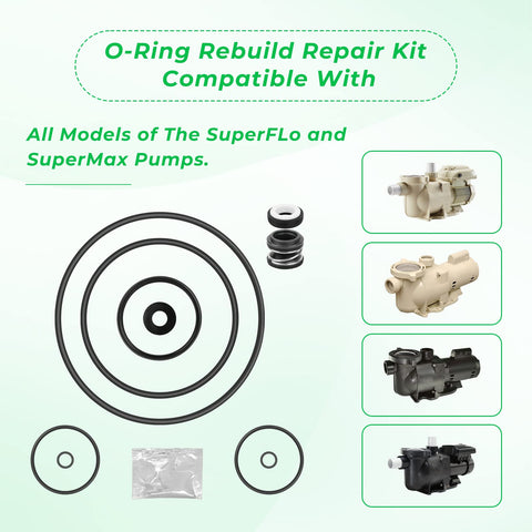 ArrogantF pump union O-rings kit ensures secure connections.