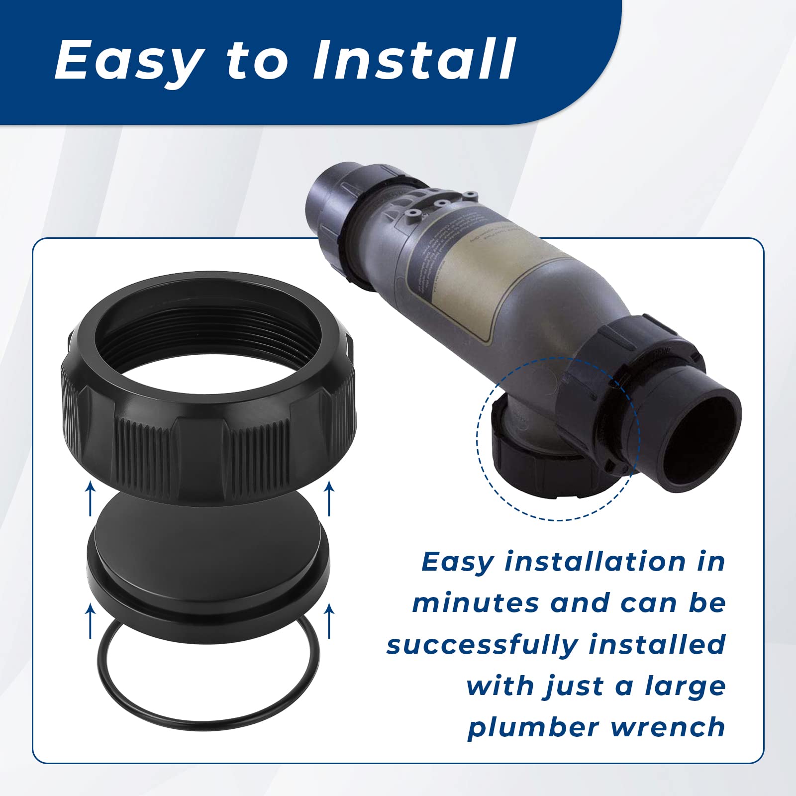 Parts included: cap, threaded piece, and O-ring gasket