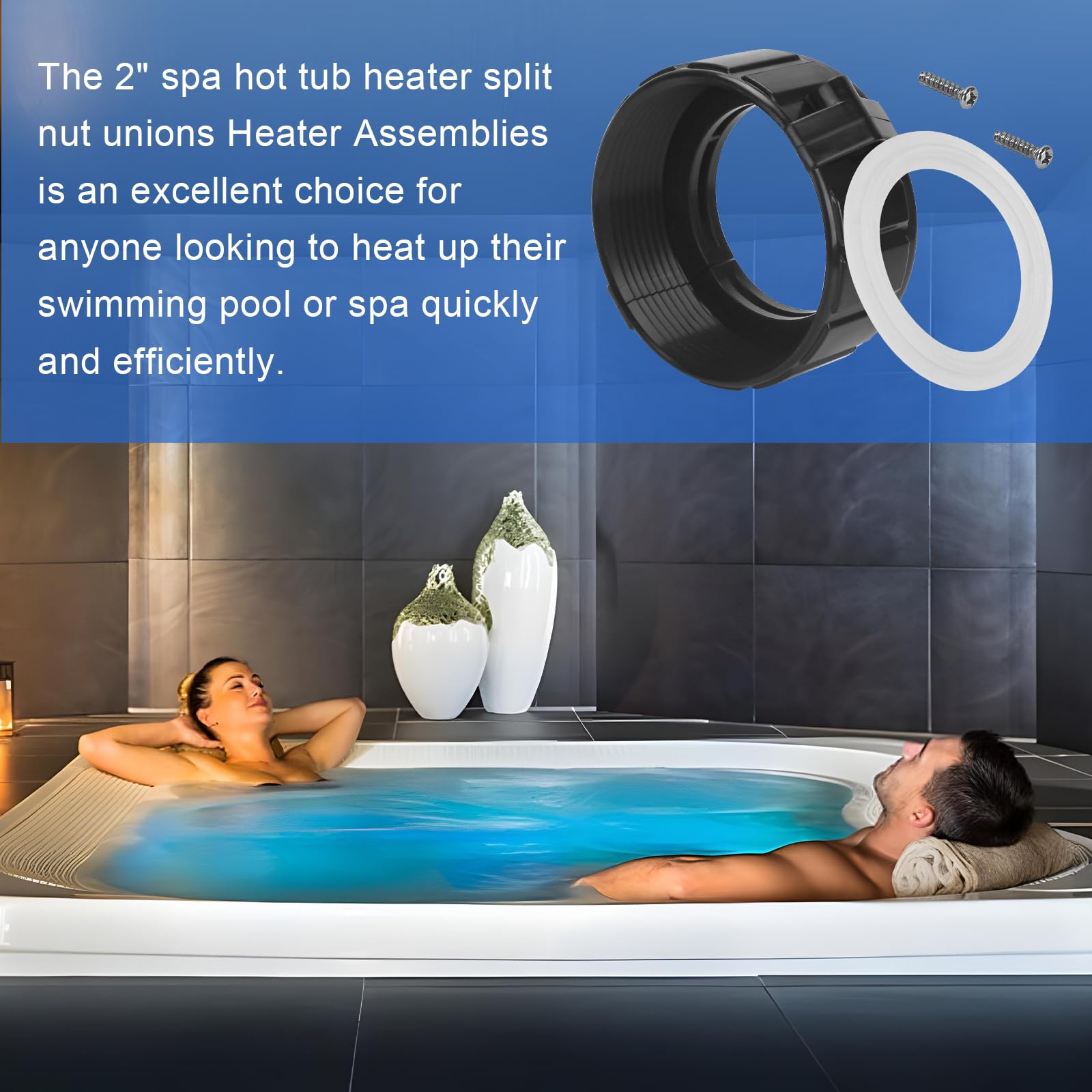 ArrogantF spa heater union installation kit simplifies replacement process.