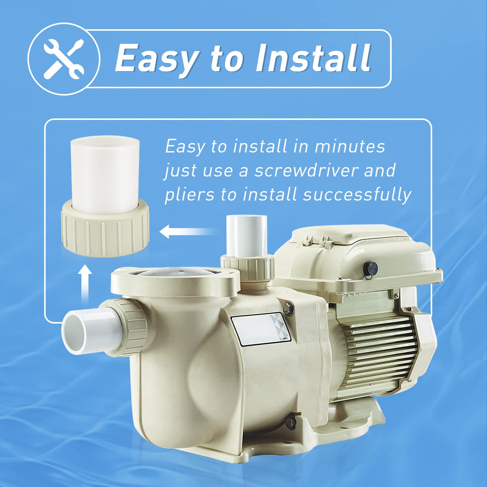 ArrogantF O-rings provide a reliable seal for pool equipment.