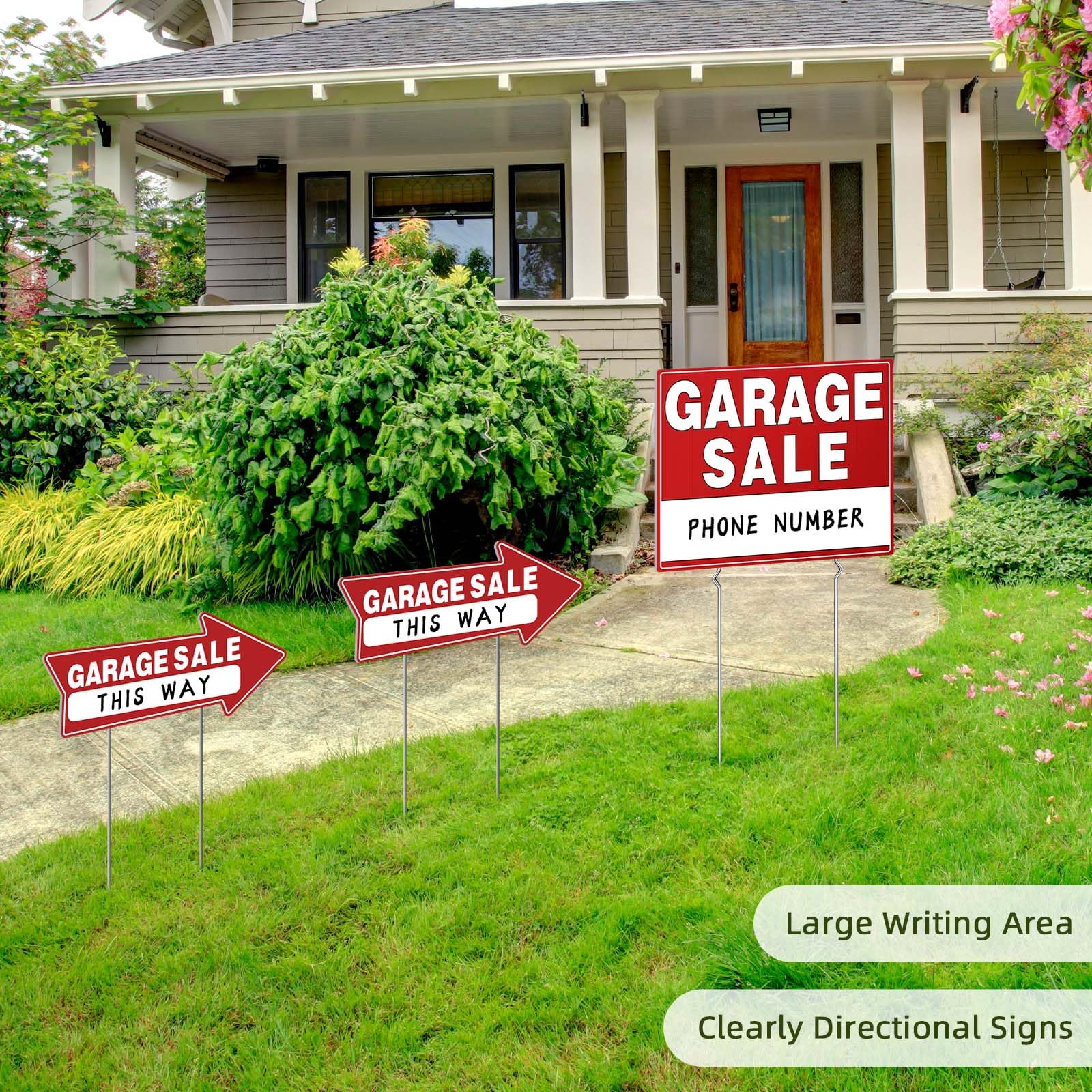 Arrow stickers provide direction to improve shopper flow