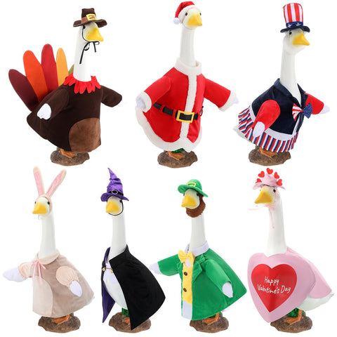 Arrowbash 7-set goose outfits pack enhances seasonal outdoor decor.
