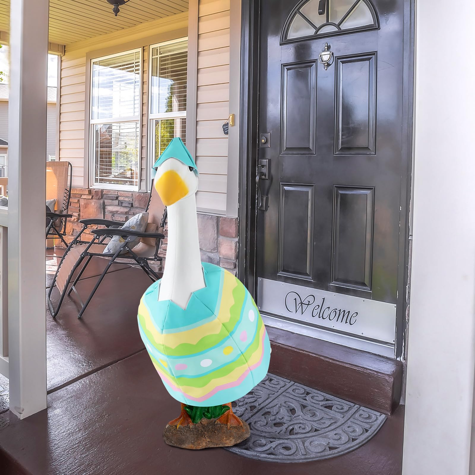 Arrowbash garden goose outfit boosts party decor and seasonal ambiance