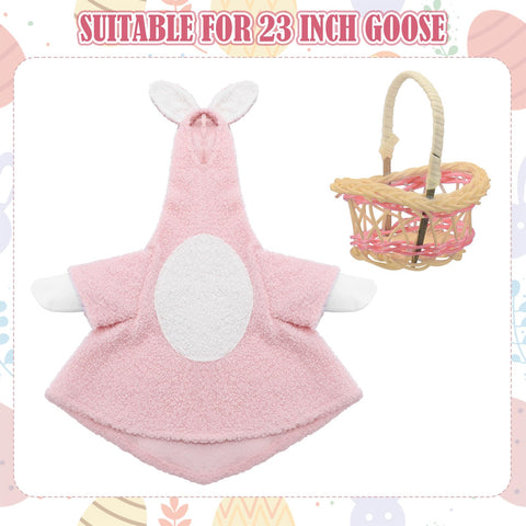 Arrowbash pink basket accessory complements the costume for festive garden scenes