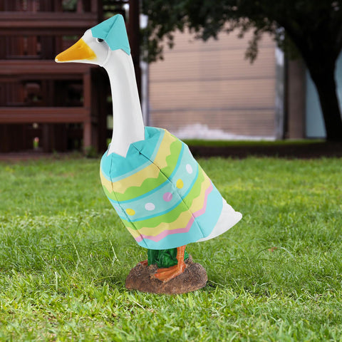 Arrowbash 23-inch goose costume fits porch statues for outdoor display