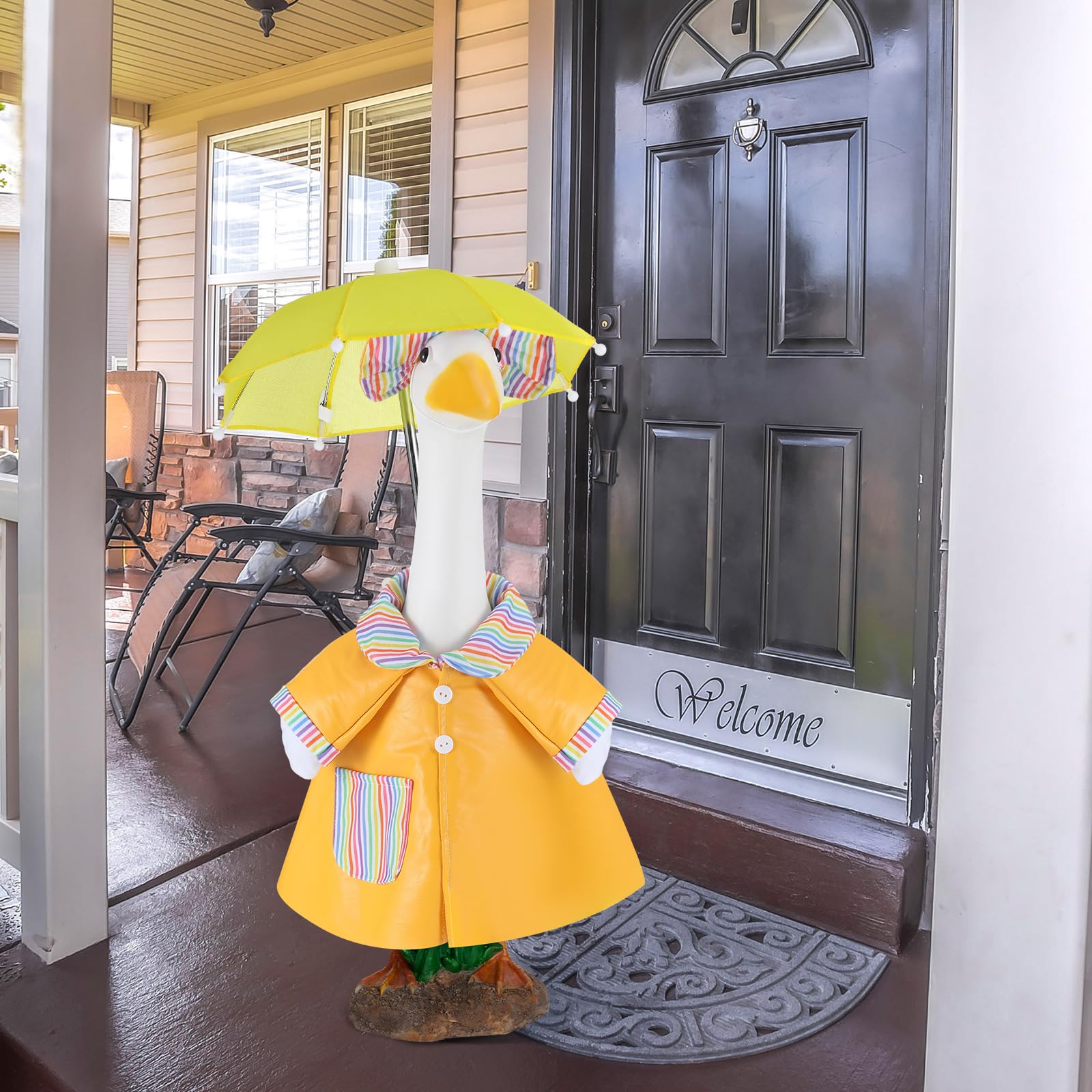 Arrowbash yellow raincoat fabric detail highlights durable outdoor readiness.