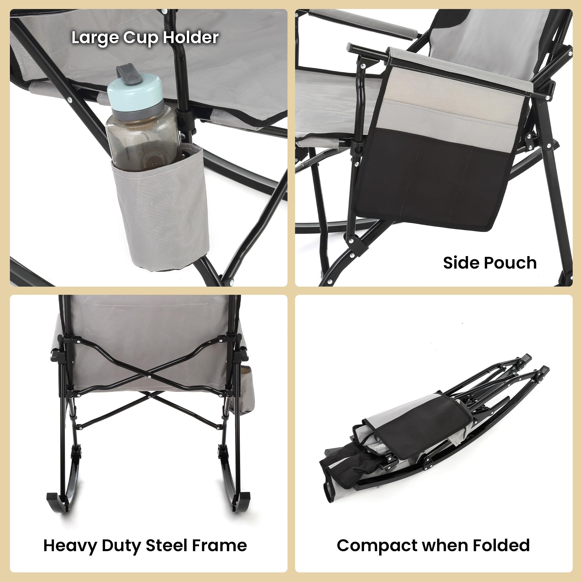 High-back support of ARROWHEAD OUTDOOR chair for comfortable seating.
