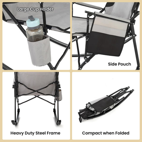 High-back support of ARROWHEAD OUTDOOR chair for comfortable seating.