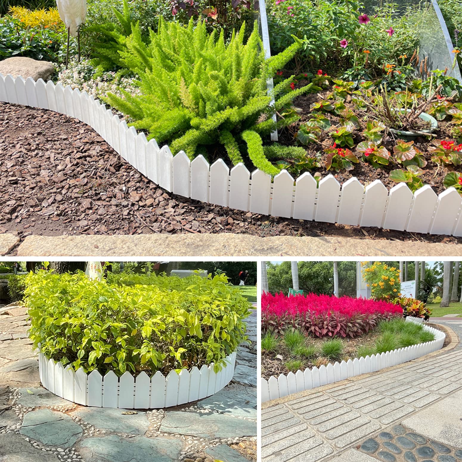 ARRYNTHEON nylon spiral spikes anchor edging kit on various soils.