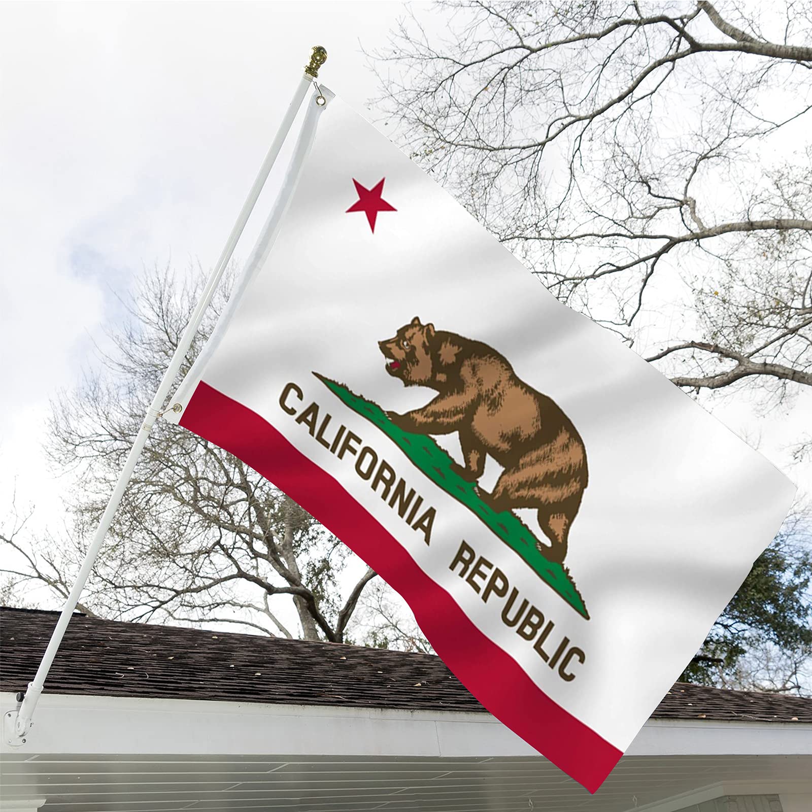 ARSOF California flag with vivid colors that resist fade for long-lasting banners