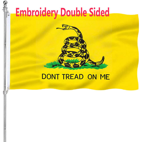 ARSOF Don't Tread On Me flag embroidery on the front shows durable outdoor stitching