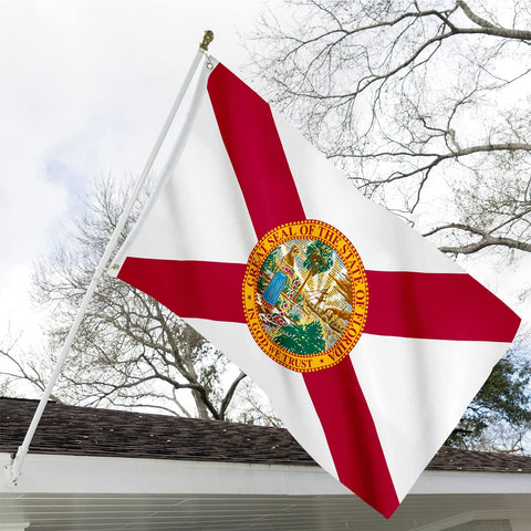 ARSOF Florida flag 3x5 3-ply fabric for durable outdoor display.