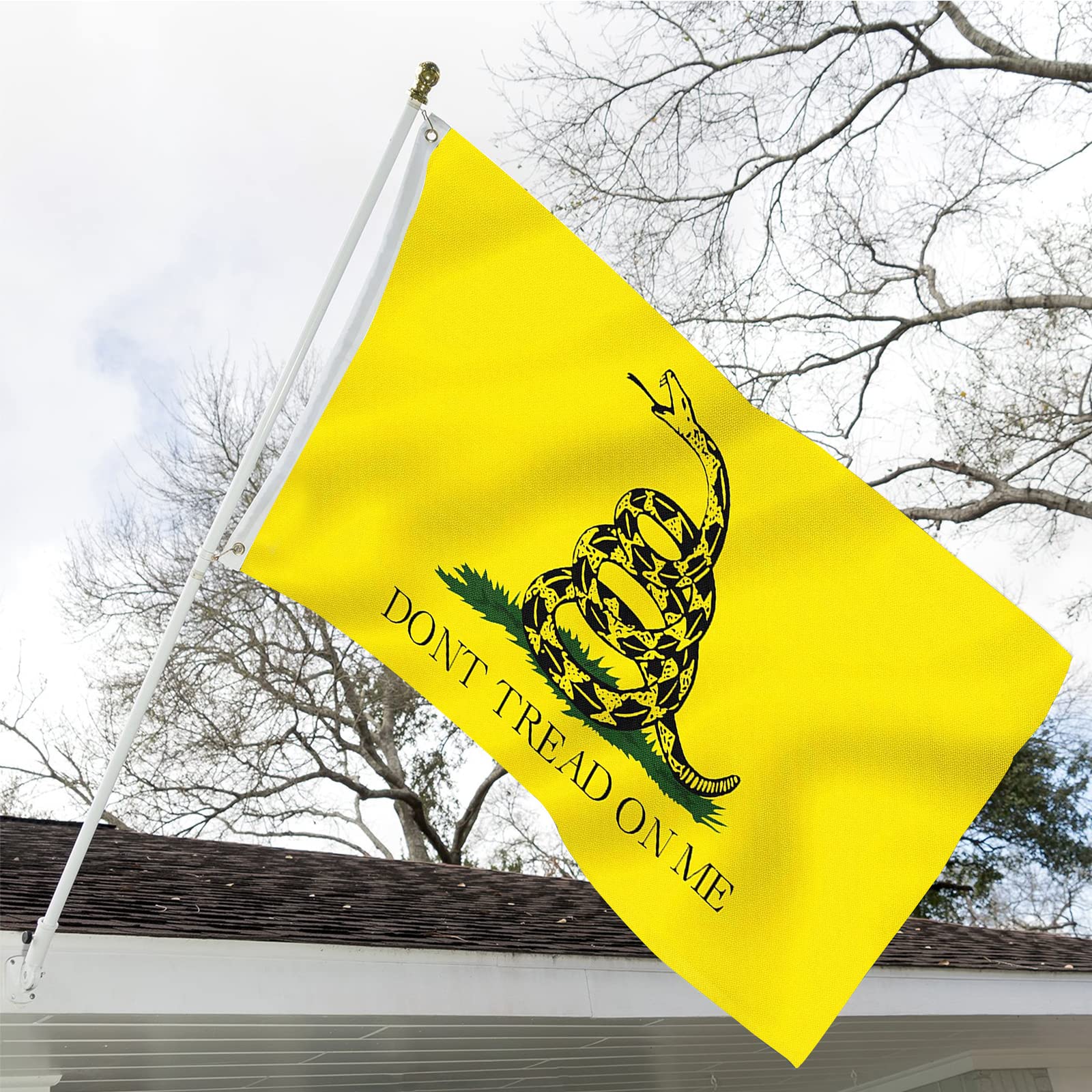 ARSOF Gadsden flag double-sided 3x5 for bold statements at events.