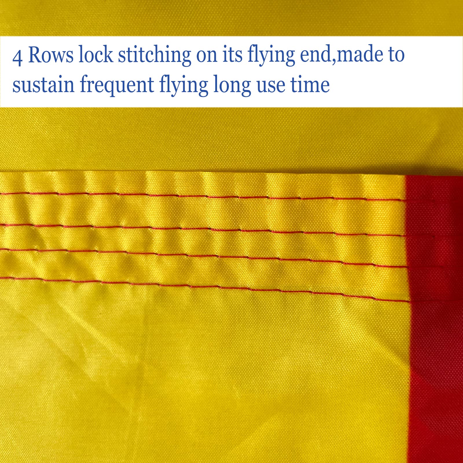 ARSOF flag with durable canvas header reinforcing the hoist for long-lasting display