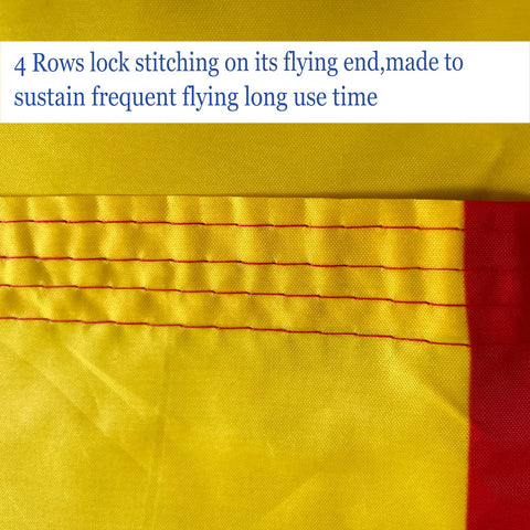 ARSOF flag with durable canvas header reinforcing the hoist for long-lasting display