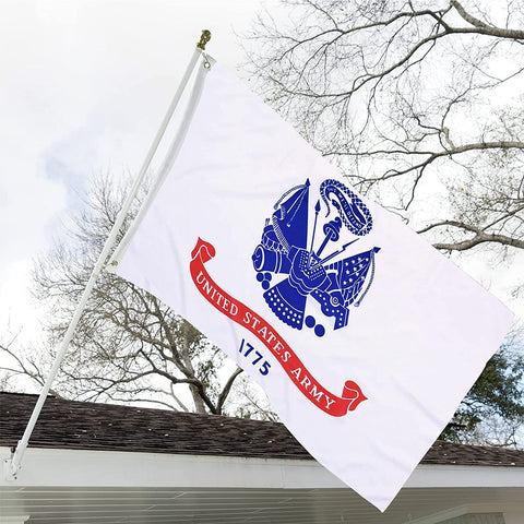 ARSOF flag showing heavy-duty header and brass grommets for mounting