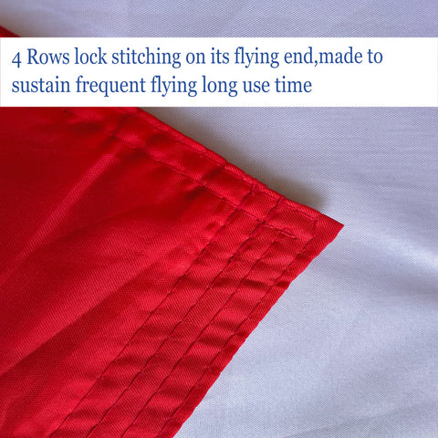 ARSOF Italy flag with durable canvas header for secure hanging on boats or walls