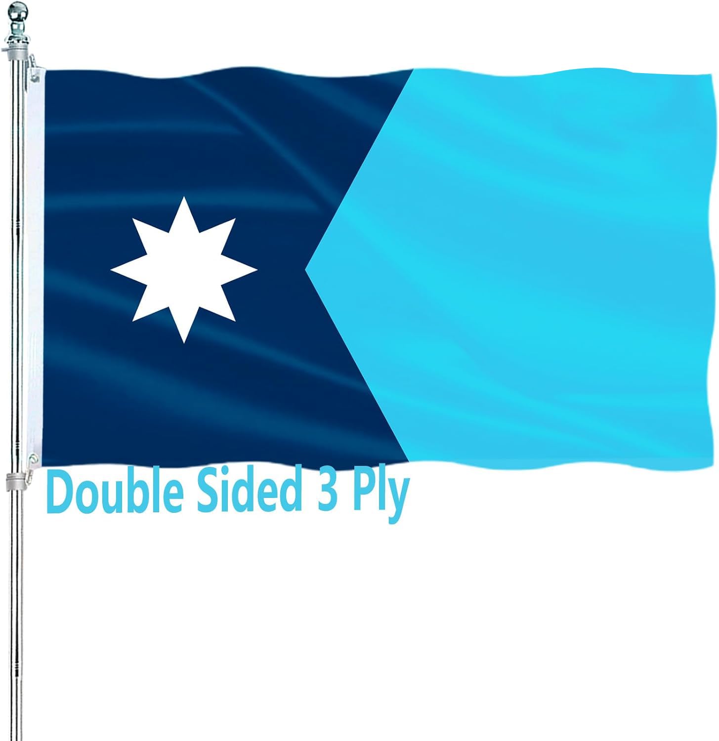 ARSOF Minnesota flag 3x5 double-sided for outdoor display with bright, fade-resistant imagery.