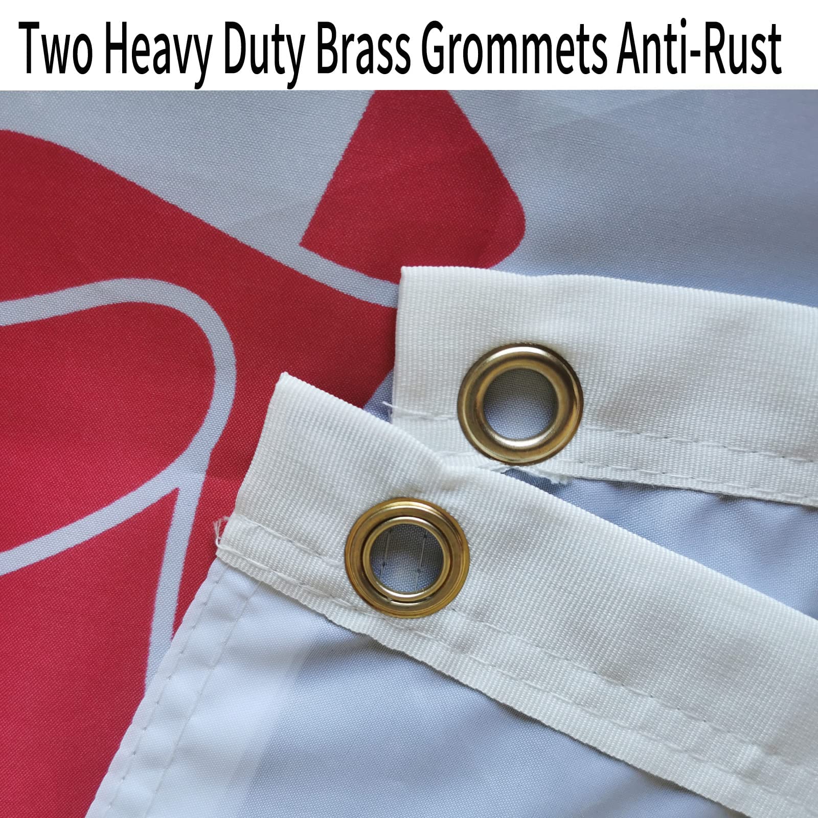 ARSOF flag ready to hang with two brass grommets outdoors
