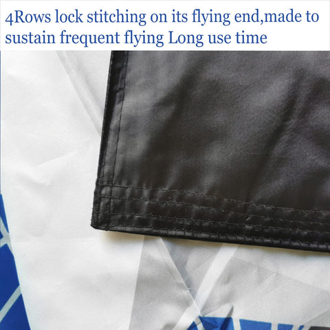 ARSOF Space Force flag double-stitched edges prevent fraying in wind