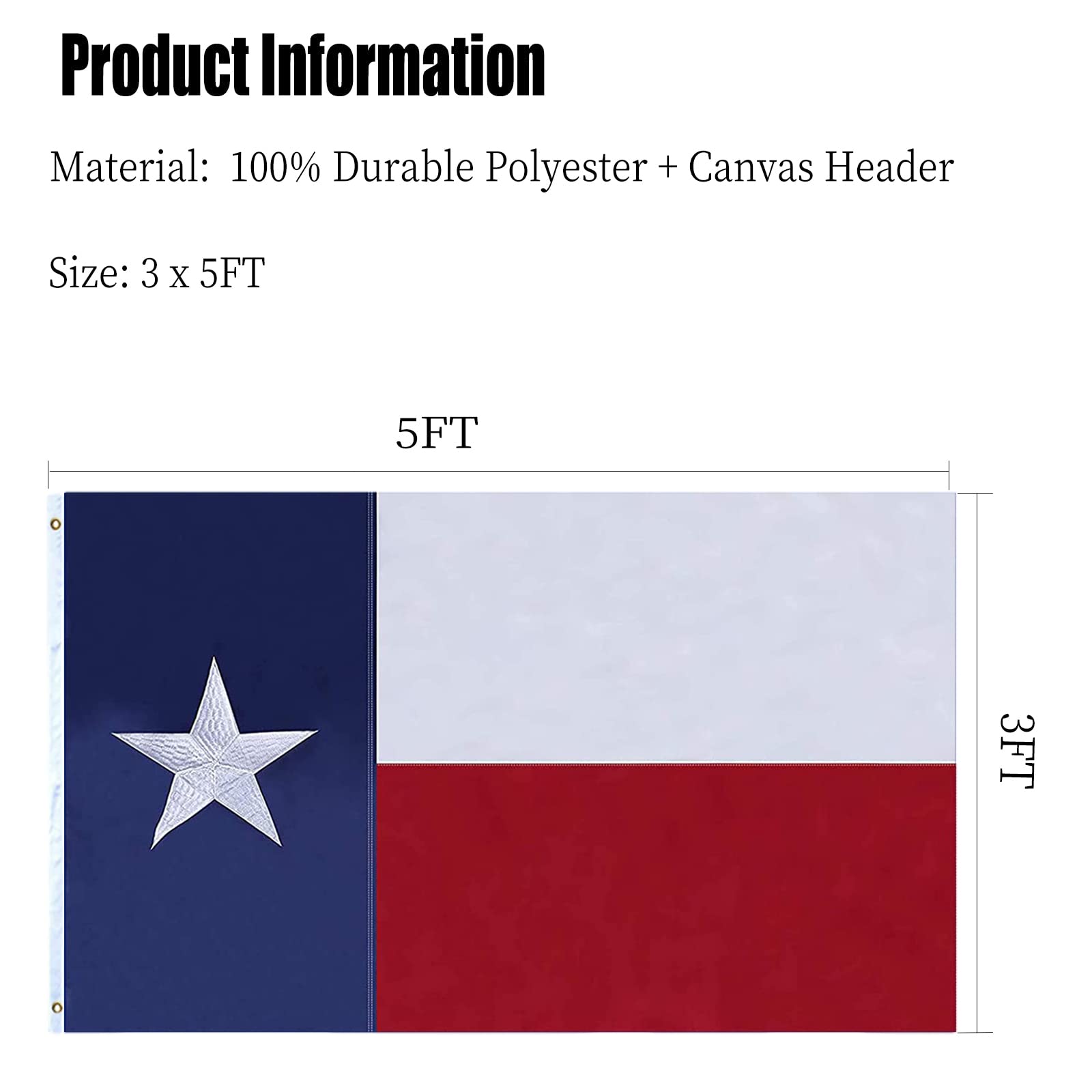 ARSOF Texas flag is ideal for porches, gardens, or classrooms.