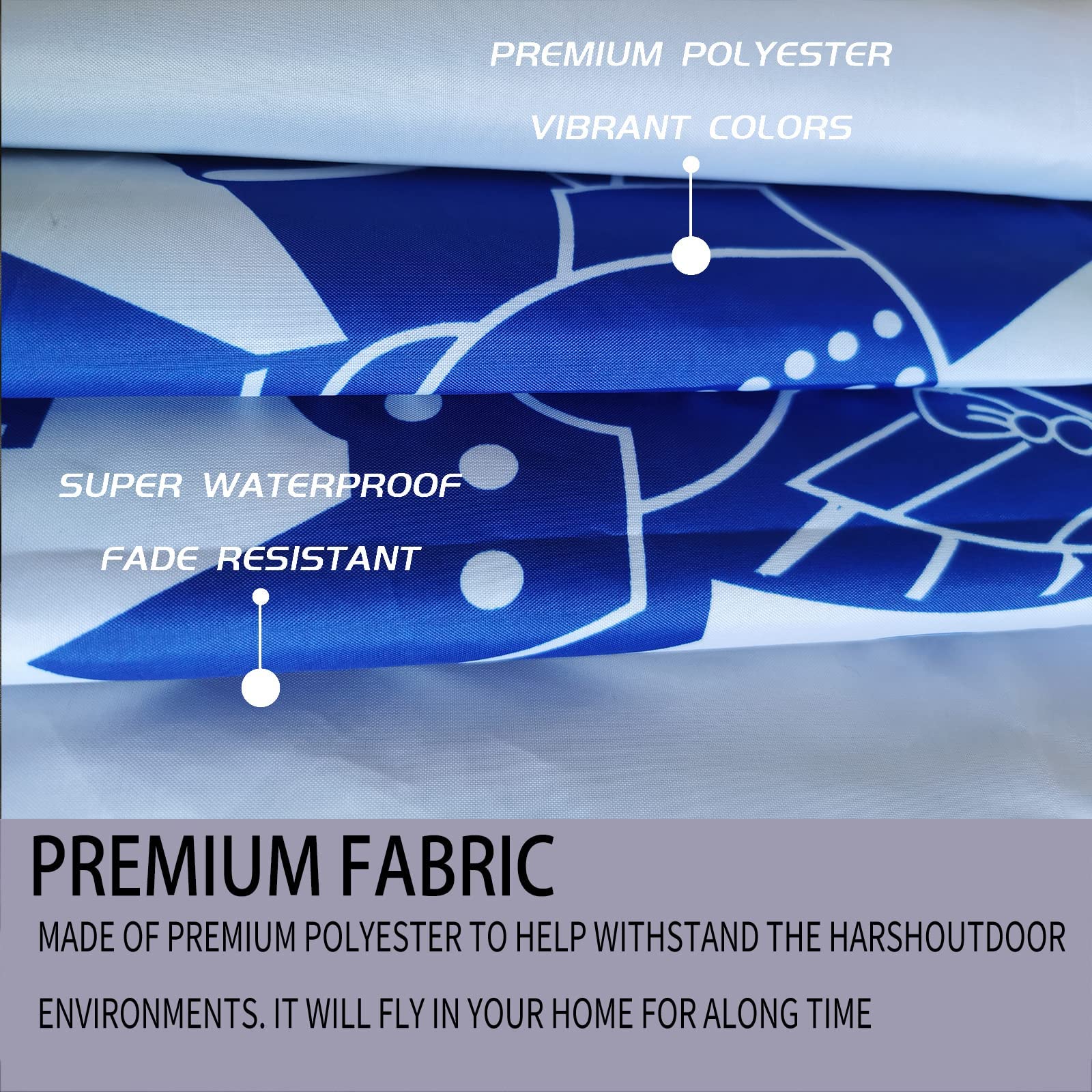 ARSOF flag made from thick 200D polyester for durability