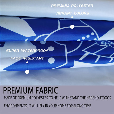 ARSOF flag made from thick 200D polyester for durability
