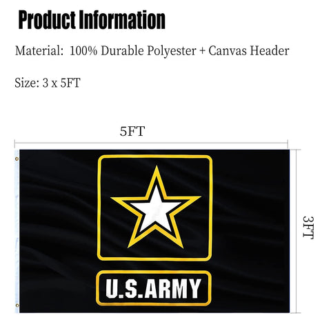 ARSOF US Army flag 3x5 packaged folded—iron for best results.