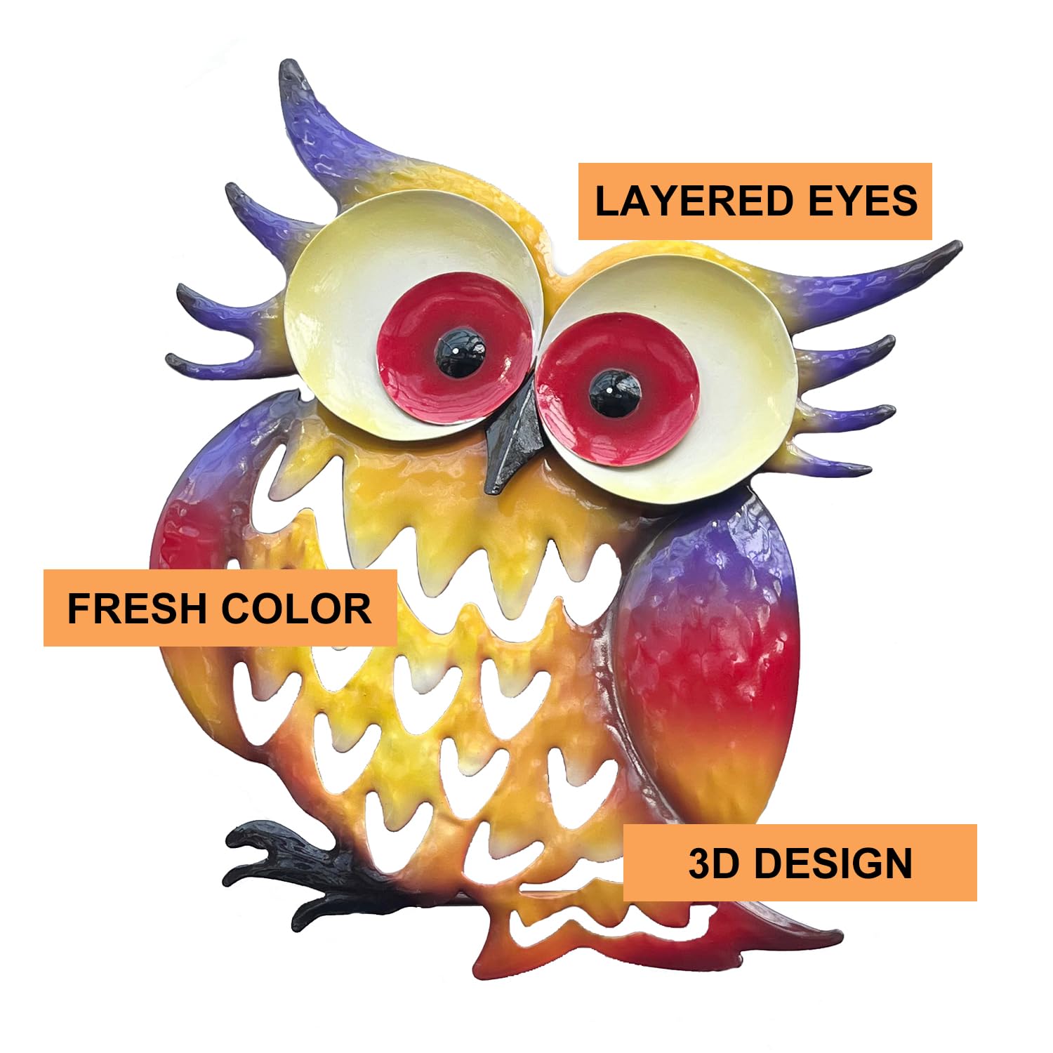 ARTCOS 3D-eyed owl design showcases layered eyes for lifelike appeal