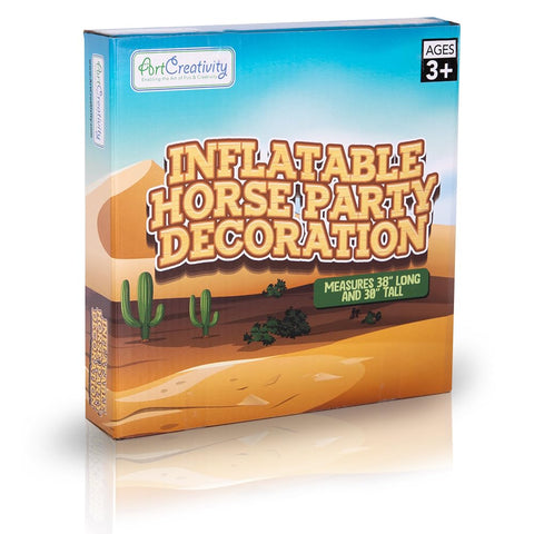 ArtCreativity rodeo party inflatable horse adds dramatic presence