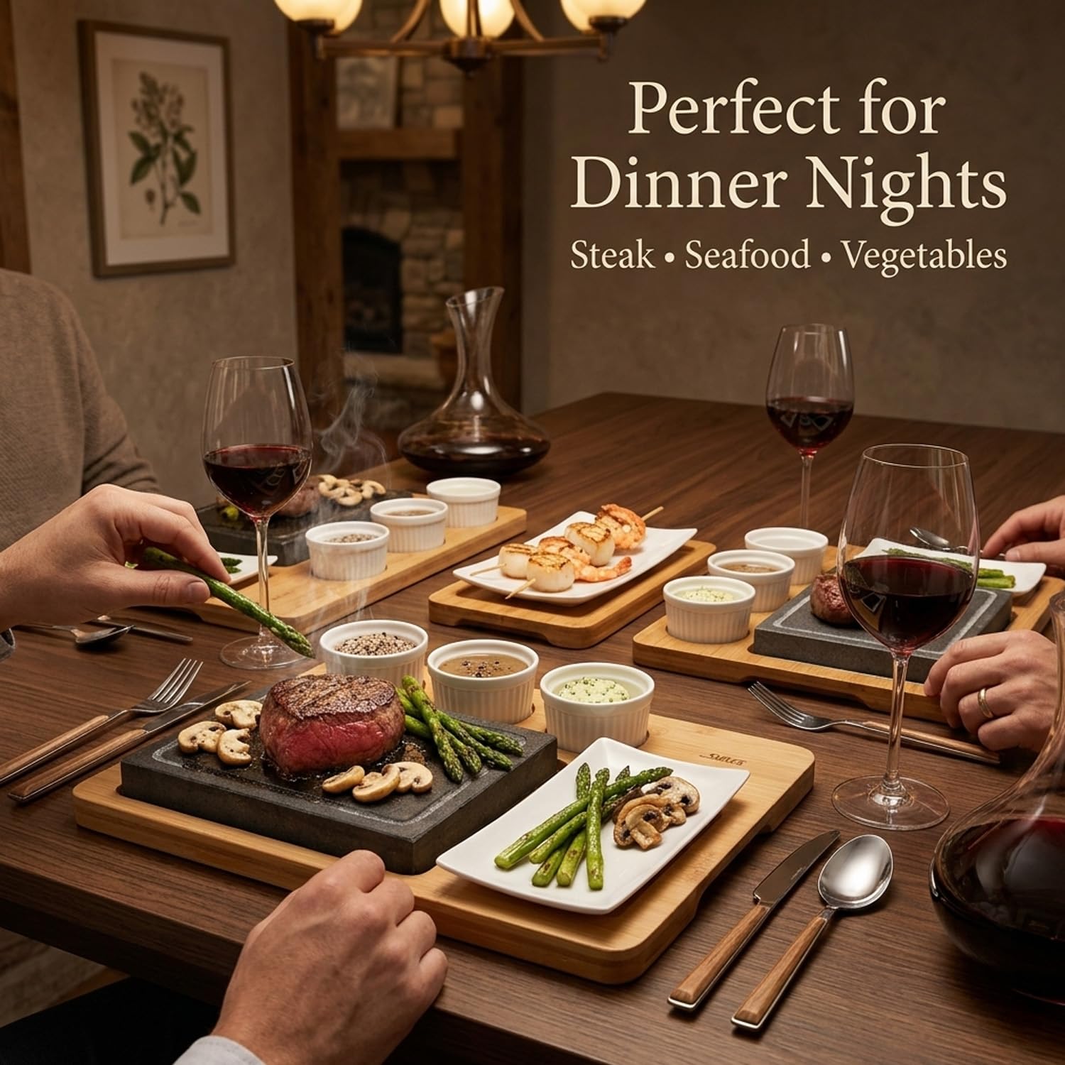 Artestia hot stone for cooking adds immersive interactive dining with guests