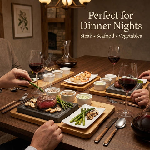 Artestia hot stone for cooking adds immersive interactive dining with guests