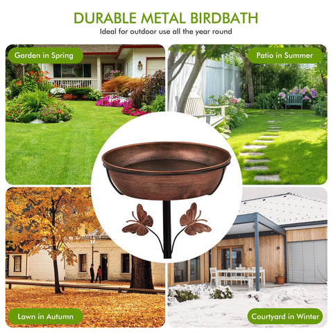 Artfulites dual birdbath and feeder design attracts more species