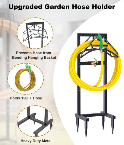 Artigarden 150ft hose capacity supports larger outdoor setups.