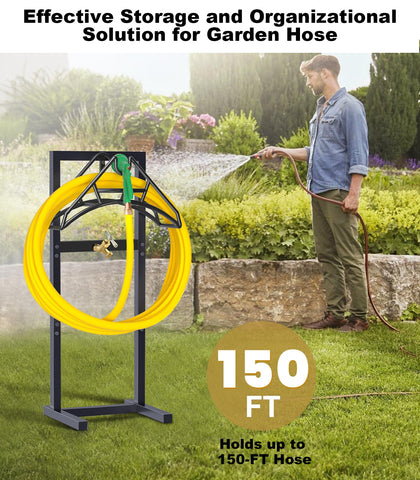 Artigarden compact, space-saving storage keeps hoses tidy.
