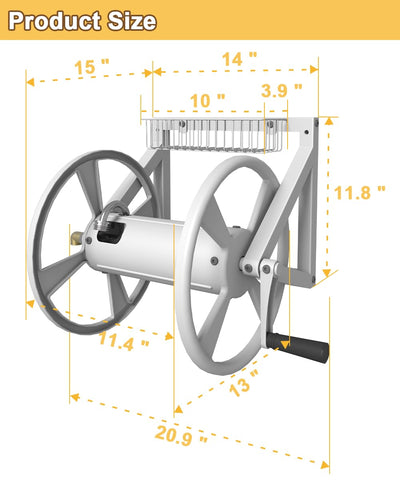 Artigarden compact wall-mount design saves space while adding outdoor style.