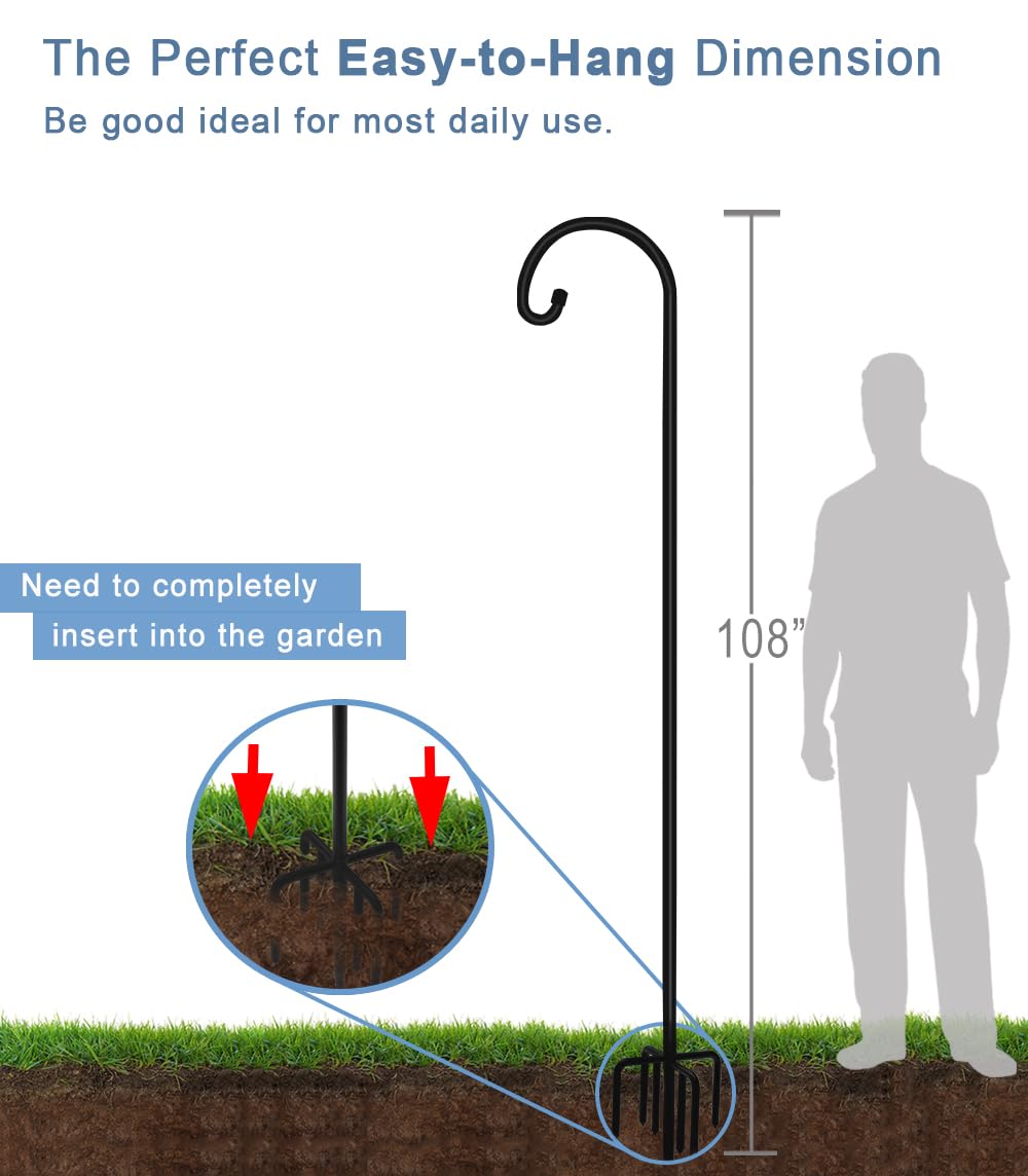 Artigarden five-prong base provides stability for outdoor displays like planters and lanterns.
