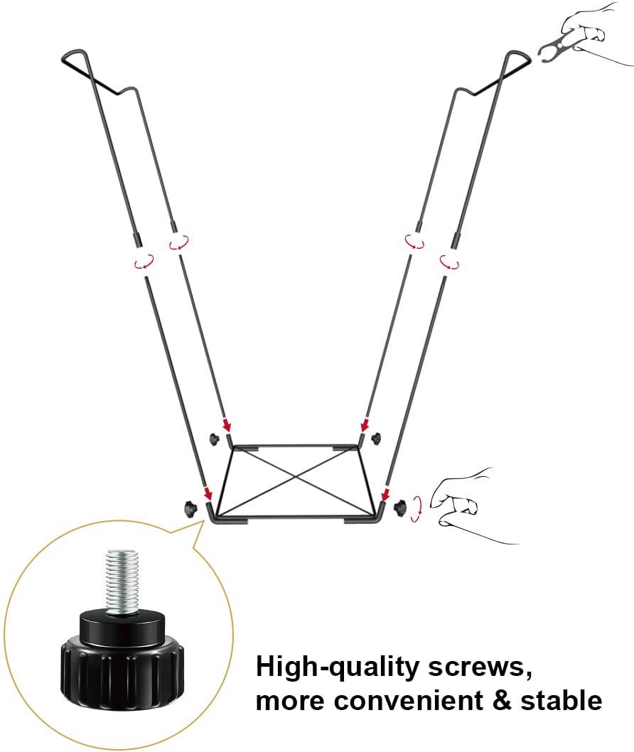 Artigarden 30-45 gallon bag holder supports large bags for yard cleanup.