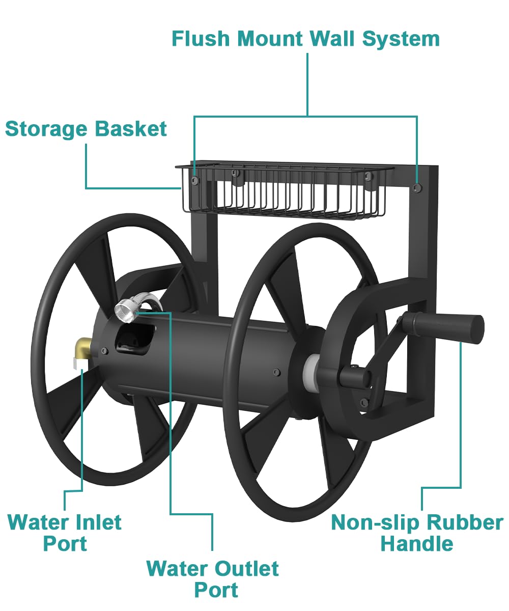Artigarden removable storage basket keeps nozzles and gloves organized