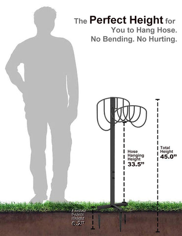 Artigarden stand with three anchor points ensuring stable placement outdoors
