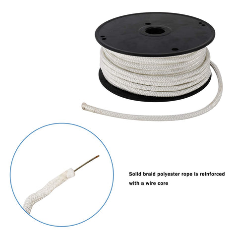 Artilife flag pole rope reel keeps lines tidy and ready for fast flag changes