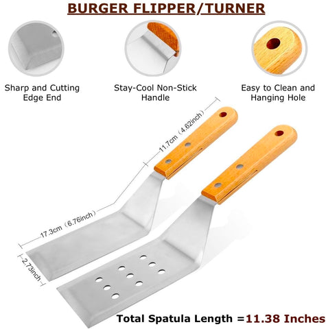 Artisan Fire spatula set featuring chopper and scraper for efficient prep