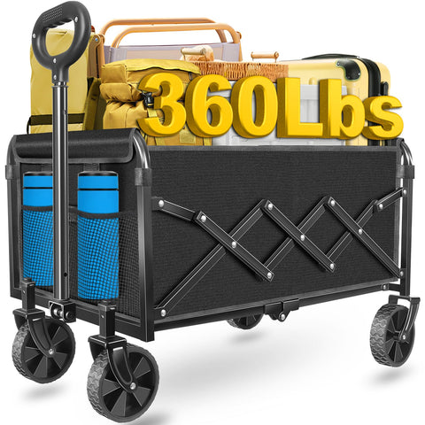 ARTIST'S DREAM foldable wagon folded for compact storage in urban spaces