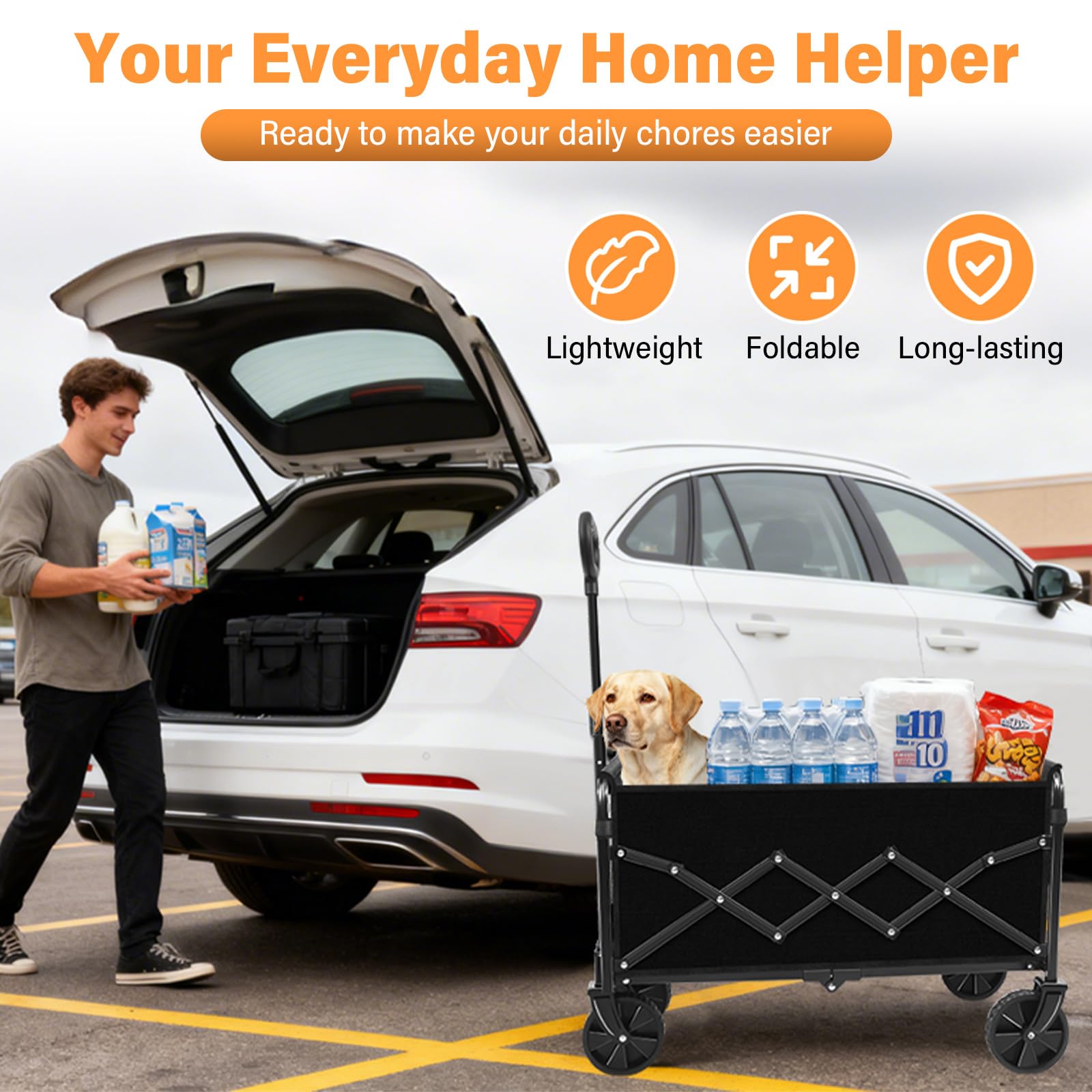 ARTIST'S DREAM easy-clean wagon stays ready for next adventure