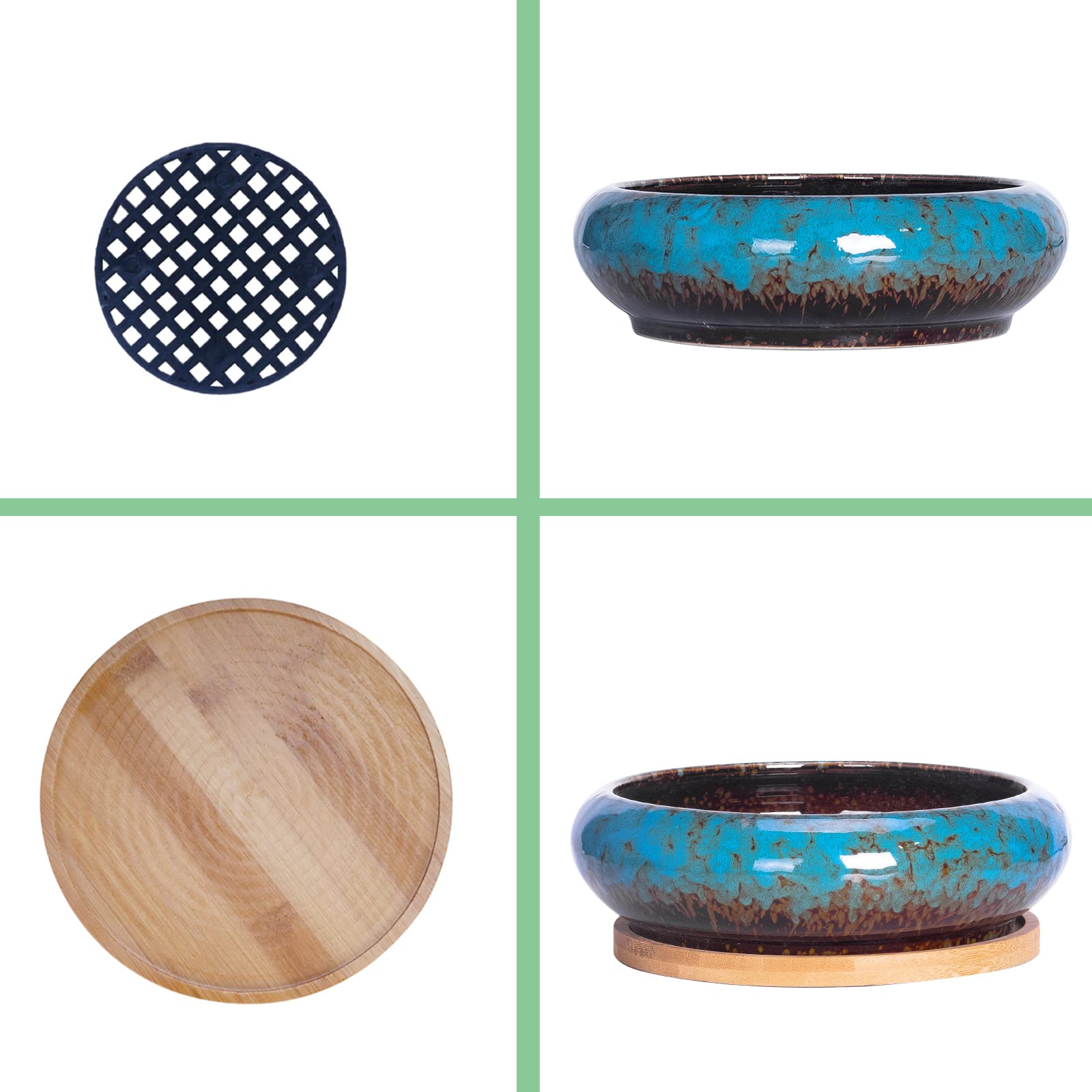 ARTKETTY glazed ceramic plant pot – adds a chic modern touch to any space.
