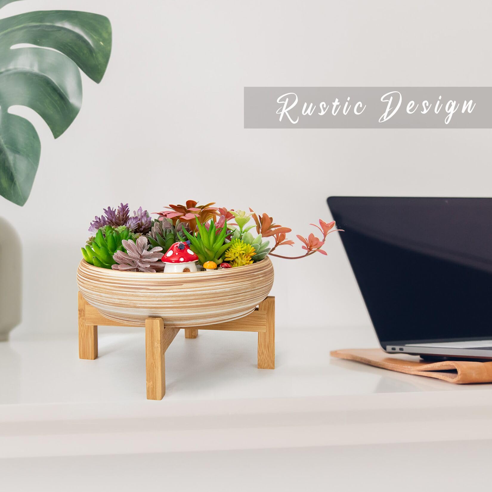 ARTKETTY vintage decorative pot enhances windowsills and shelves.