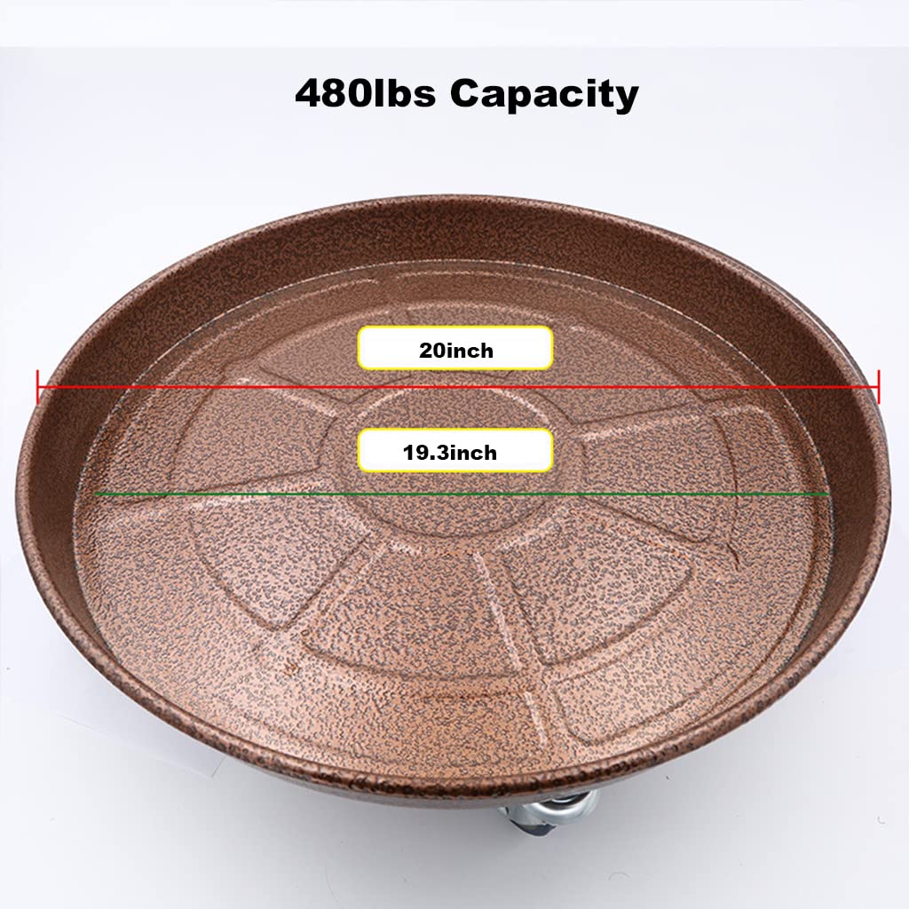 ARTLINE 480lb capacity tray supports large pots with durable stability