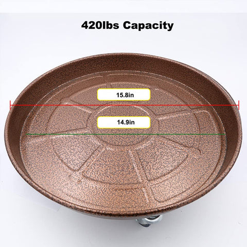 ARTLINE rolling dolly supports up to 420lbs for heavy pots safely